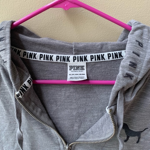 PINK Gray Quarter-Zip - Picture 3 of 6